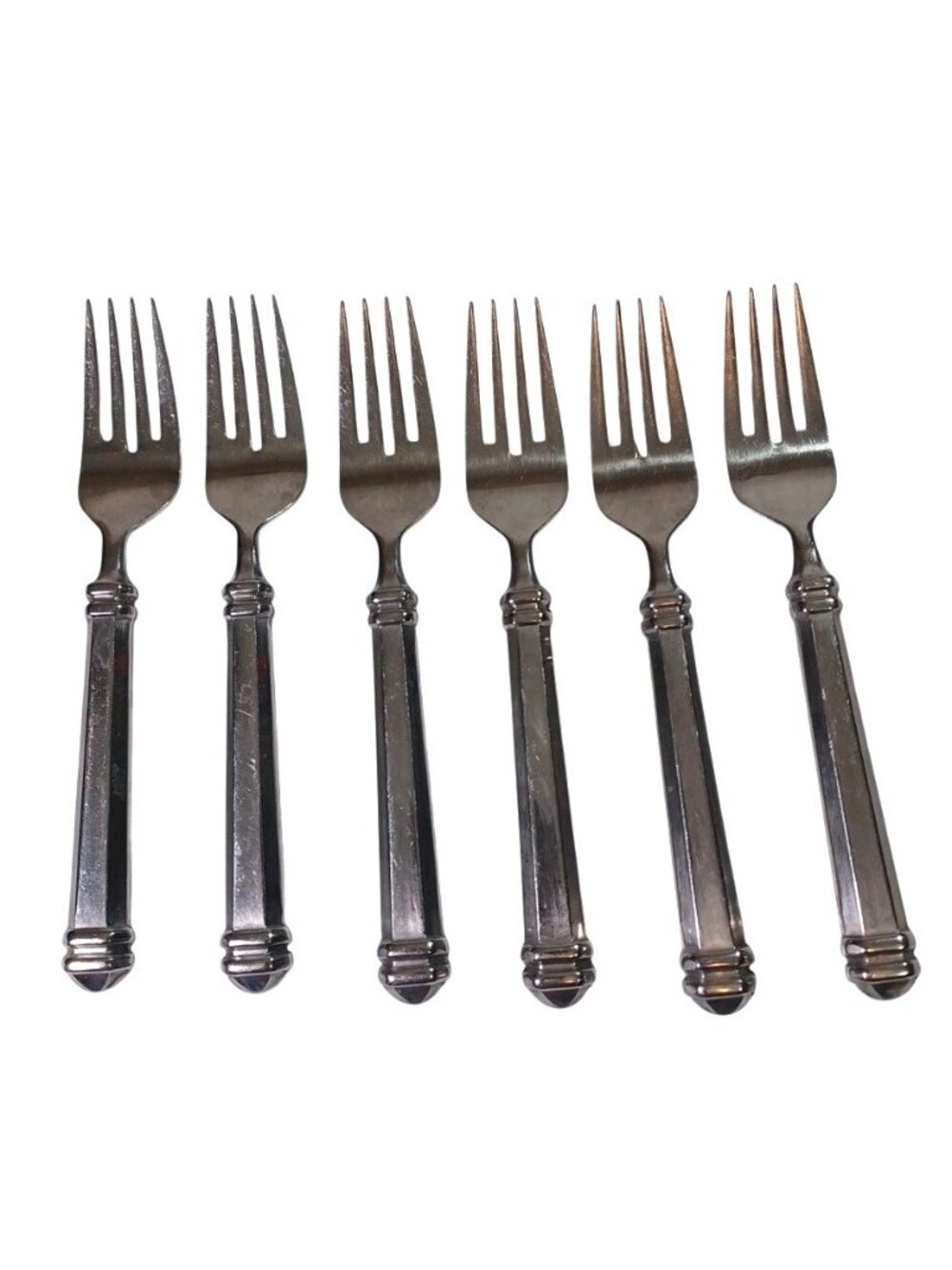 Towle Georgian House Stainless Steel Old Forge Salad Forks Set Of 6 - 6 3/4 Inch